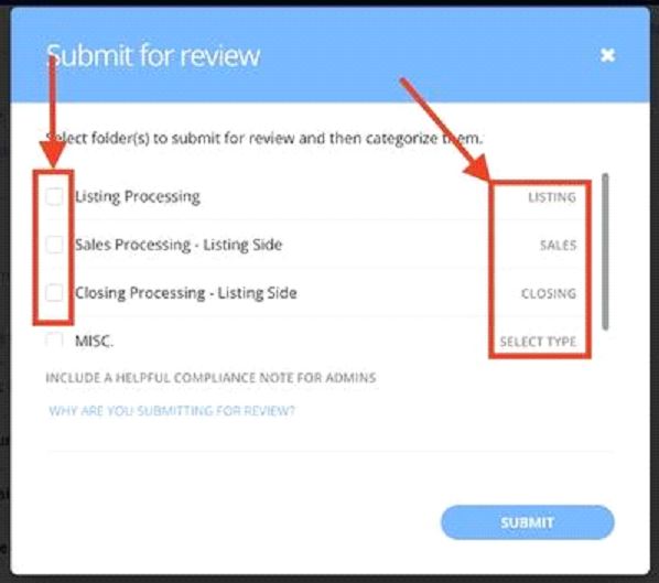 Listing Folder Submission Guide