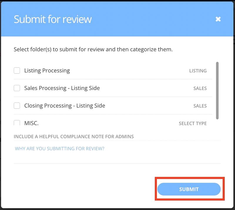 Listing Folder Submission Guide