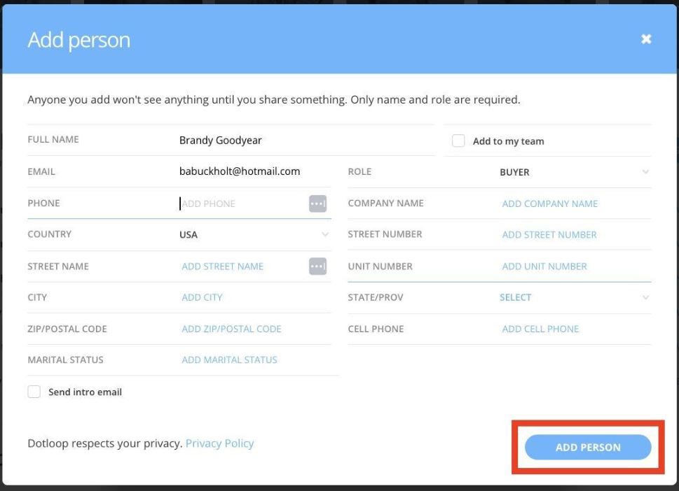 Writing an Offer for a Buyer Using Dotloop